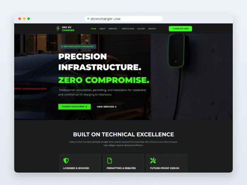 OKC EV Charger — EV Charging Business Website
