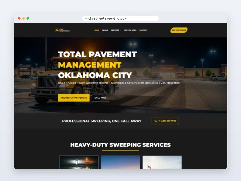 OKC Street Sweeping — Business Website